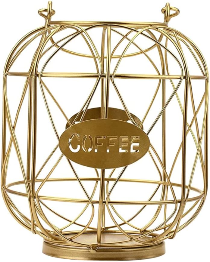 Coffee Holders for Cups Iron Capsule Storage Rack Large Capacity Coffee Organizer Basket for Kitchen