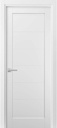 Sartodoors Quadro 4115 | 24 x 84 | White Interior Single Swing Door with No Glass | Prehung Solid MDF Door in Modern Style | Hardware Included