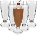 Libbey 6-Piece Fountain Shoppe Classic Ice Cream Soda Glass, 12-Ounce, Clear