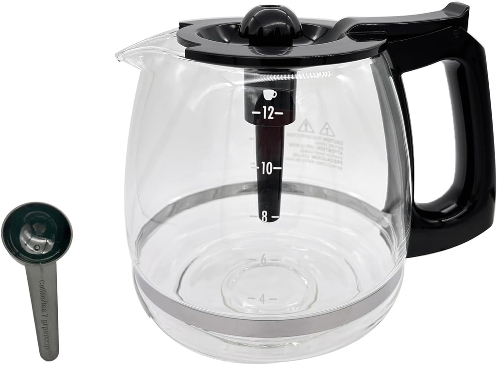 12-Cup Replacement Coffee Carafe Compatible with Hamilton Beach Coffee maker Pot & All Flex Brew Coffee Maker, Not Compatible Procter Silex series
