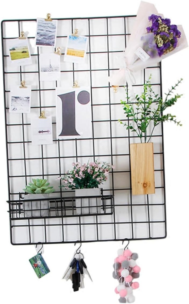 Unomor Modern Kitchen Hanging Produce Basket Iron Mesh Storage Organizer Wall Mount Hanging Shelf for Organizing