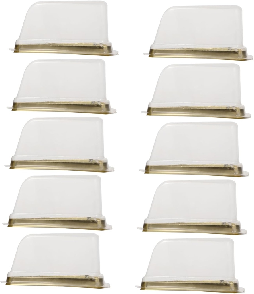 100 Pcs Triangular Storage Boxes with Lids Lightweight and Cake Packaging and Cupcakes for Parties and Events