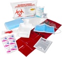 22 Piece Bodily Fluid Clean Up Pack/Bloodborne Pathogen Spill Kit - be OSHA Compliant and Protect from Dangerous Exposure to Blood and Other potentially infectious Materials