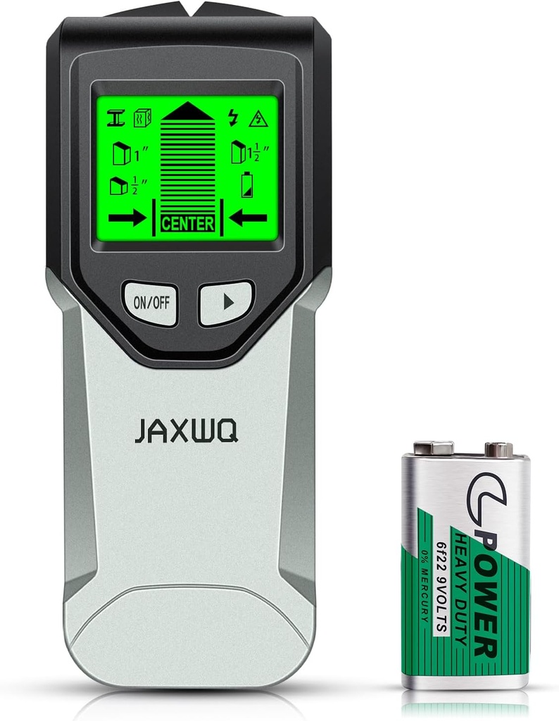 Stud Finder Wall Scanner - 5 in 1 Stud Finder Tool w/Microprocessor Chip and HD LCD Display, Stud Detector Beam Finders for Center & Edge of Wood AC Wire Metal Studs Joist Pipe