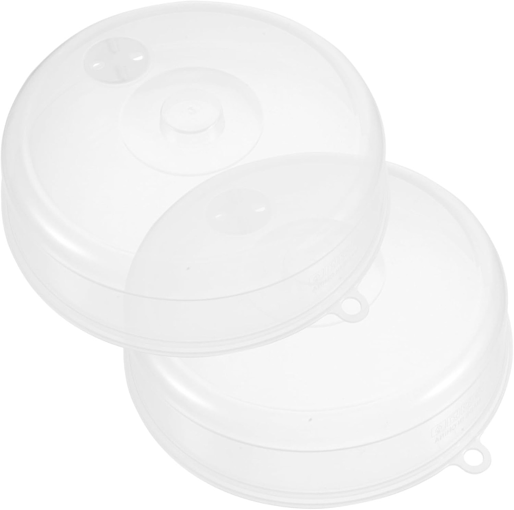 BESTOYARD 2pcs Easy to Clean Microwave Plate Cover Magnetic Grease Splatter Guard Food Cover for Microwave Para Microondas