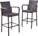 Christopher Knight Home Stewart Outdoor Bar Stool, Set of 2, Brown