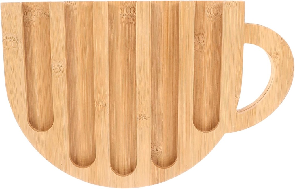 Cabilock Wooden Coffee Capsule Organizer Rack Vertical Storage Holder for Office and Home Coffee Stations Space Saving Display Stand Compatible with Espresso Machines Lovers