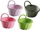 Generic Hanging Fruits Basket Kitchen Vegetable Basket Woven Kitchen Basket Wall Hanging Rattan Decor
