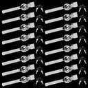 16 Pack Sliding Glass Door Ratchet Lock With Alike Keys, Drawer Display Case Cabinet Showcase Security Glass Case (Keyed Alike)