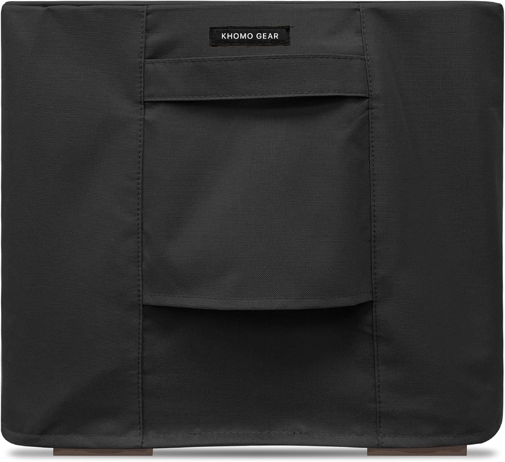 KHOMO GEAR Heavy Duty Outdoor Furniture Cover - Waterproof Square & Rectangular Covers with Air Vents - for Ottoman, Tables, Coffee Side Tables and Others