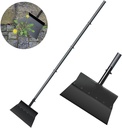 Multifunctional Garden Cleaning Shovel,Gardening Scraper with Adjustable Handle,59 inch Heavy Duty Steel Flat Shovel for Gardening Tools,Driveway Snow Removal,Weeding