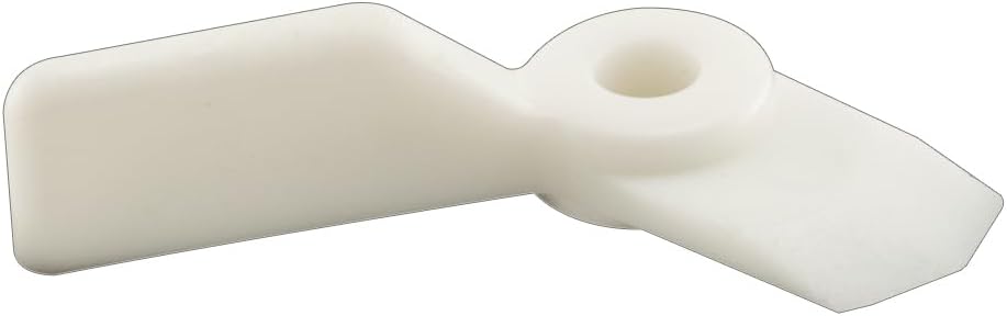 Prime-Line L 5851 Turn Buttons, 1/16 In. x 9/16 In., Plastic, White (8 Pack)