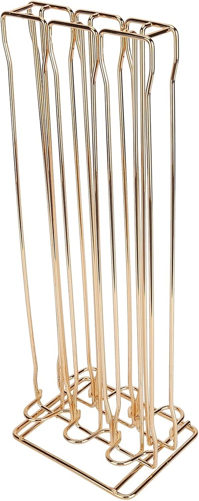 Coffee Capsules Storage Holder Organizer Holding 60PCS Capsule Coffee Pod Rack for Nespresso (Gold)