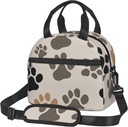 Animal Paw Prints print Lunch Bag Reusable Insulated Lunch Boxes Cooler Tote Bags For Work Office Picnic Travel