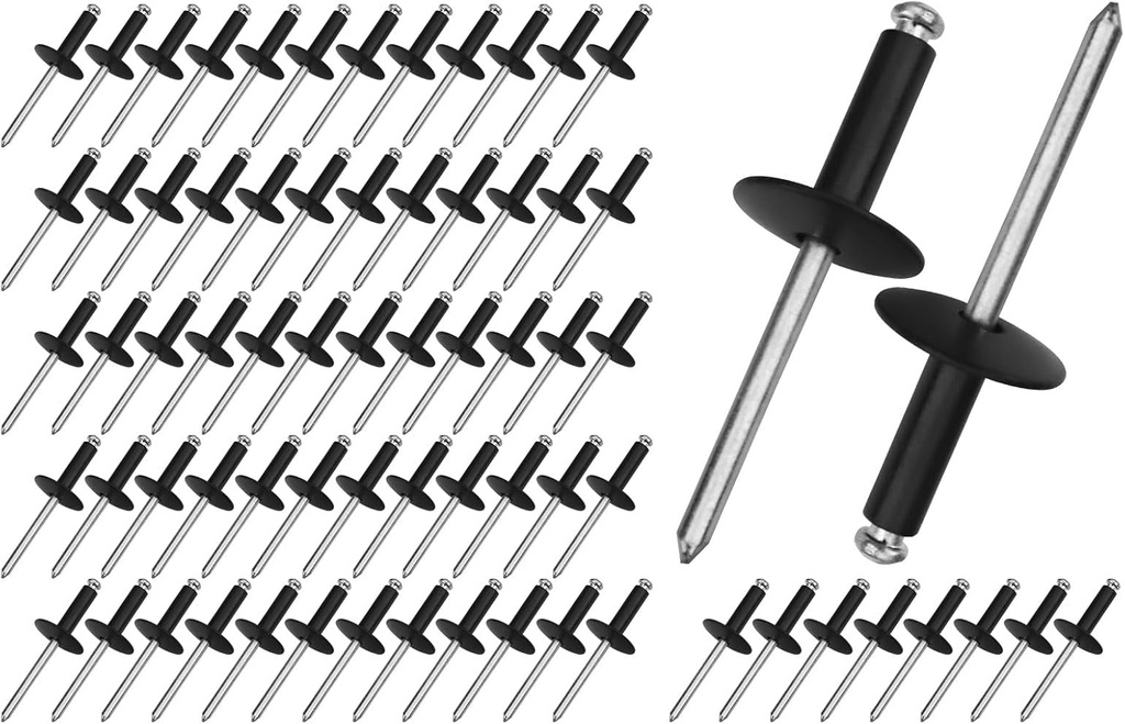 (70-Pack) 3/16 Steel Pop Rivet 293150104, Compatible with Ski-Doo/Sea-Doo/Can-Am 390409600 390907700