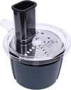 Mumusuki Vegetable Cutter Food Processor Container, Compatible with TM5 TM6, Stainless Steel Dishwasher Safe Multifunctional Kitchen Tool Accessory