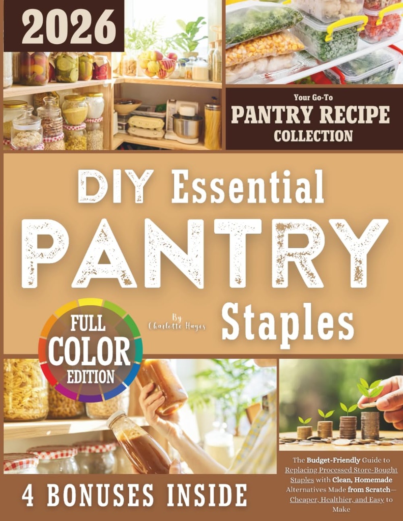 DIY Essential Pantry Staples: The Budget-Friendly Guide to Replacing Processed Store-Bought Staples with Clean, Homemade Alternatives Made from Scratch—Cheaper, Healthier, and Easy to Make