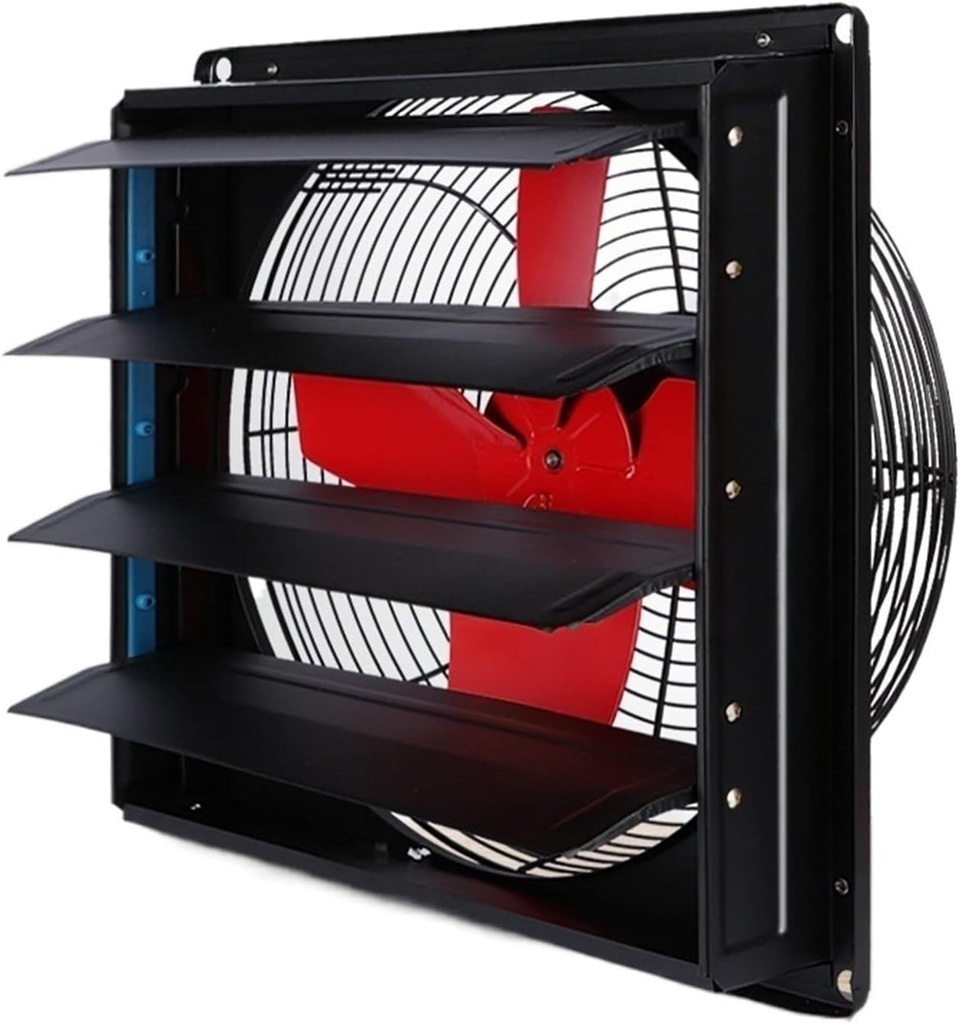 10/12" Wall Mounted Exhaust Fan, Powerful Industrial Metal Ventilation Extractor, High Speed Vent Fan for Home Attic, Shed, Or Garage Ventilation Household Ventilation Fans (Color : 12in (12inch)