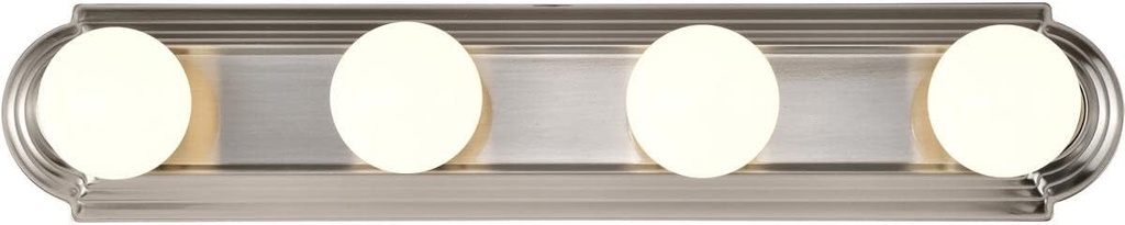 Nuvo Lighting 60/301 Transitional Four Light Vanity in Pwt, Nckl, B/S, Slvr. finish
