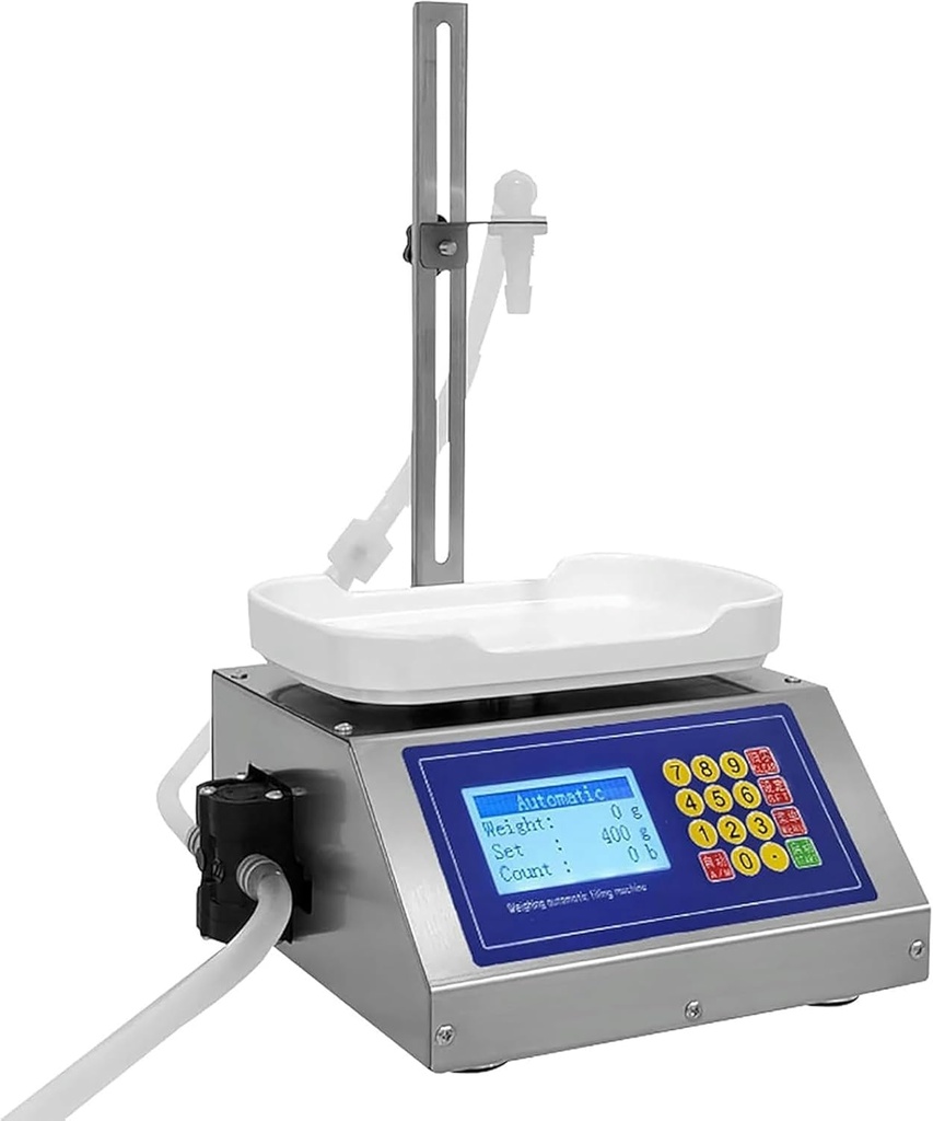 8G-3KG Liquid Filling Machine 3.2L/min, Diaphragm Pump Weighing Filling Machine, Suitable for Essential Oils, Milk, Water, Wine, Beverages~/