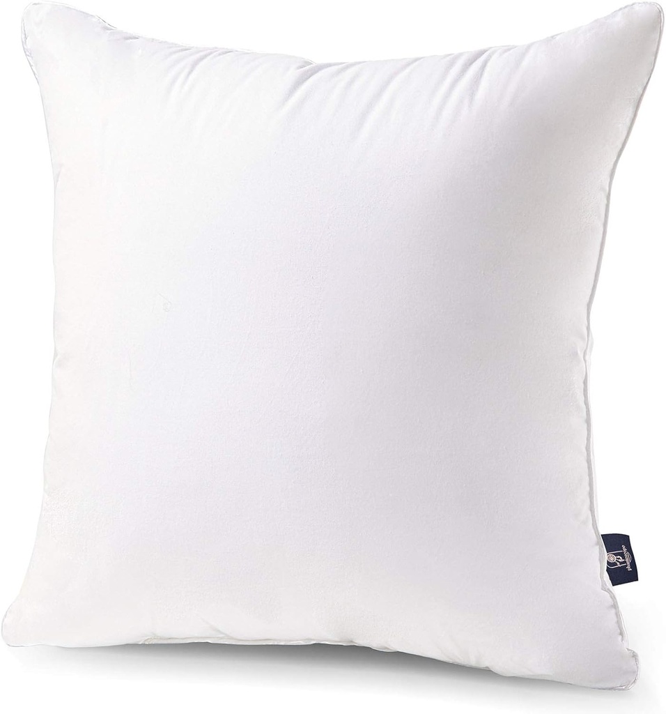 Phantoscope 18x18 Pillow Insert - Throw Pillow Insert with 100% Cotton Cover - 18 Inch Square Form Microfiber Pillow Sham Stuffer - Couch Cushion Pillows, 1 Count (Pack of 1)