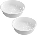 2pcs Rice Steamer for Electric Rice Cooker Plastic Steaming Rack Vegetable Food Steamer Basket Lightweight Compact