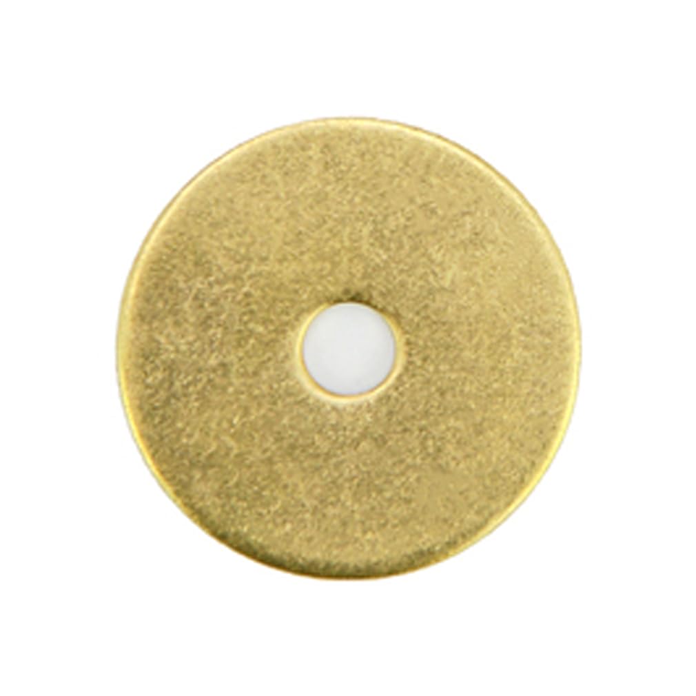 Tiazza 10Pcs Plain Round Brass Backplate Washers - Classical Furniture Decoration Gasket Hardware Accessories