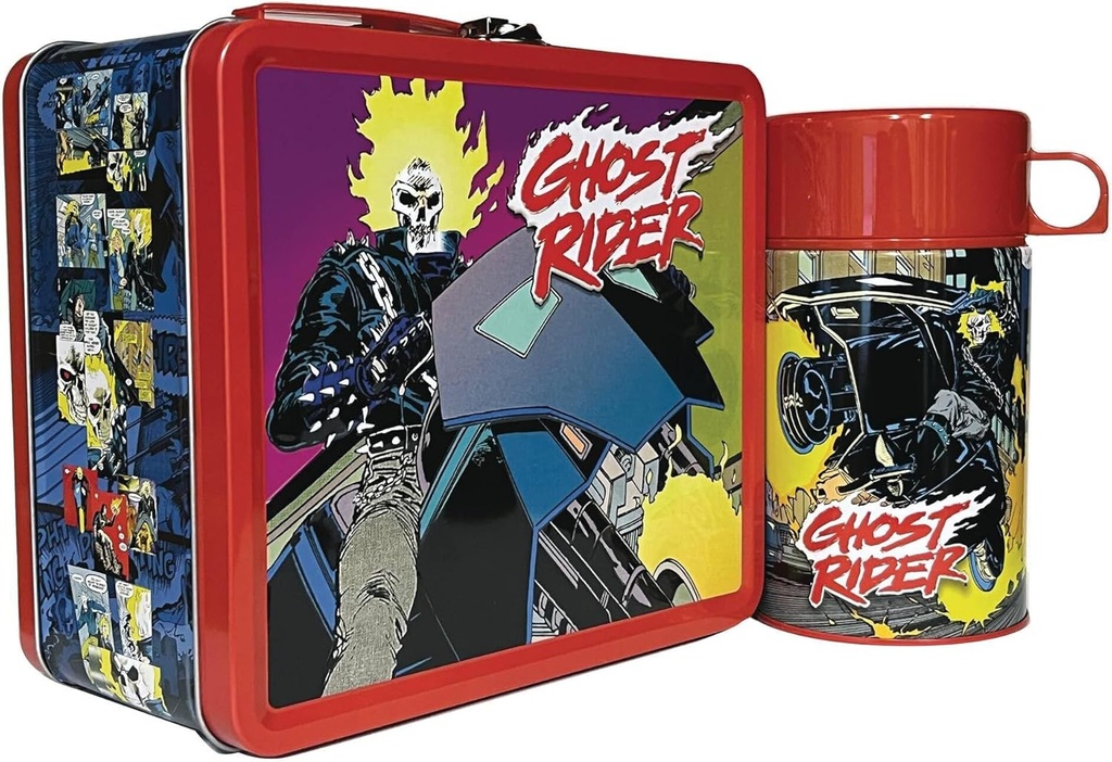 Surreal Entertainment 90’s Ghost Rider Tin Titans Previews Exclusive Lunch Box with Beverage Container