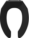 PROFLO PFTSCOF2000 Elongated Open-Front Toilet Seat - Black