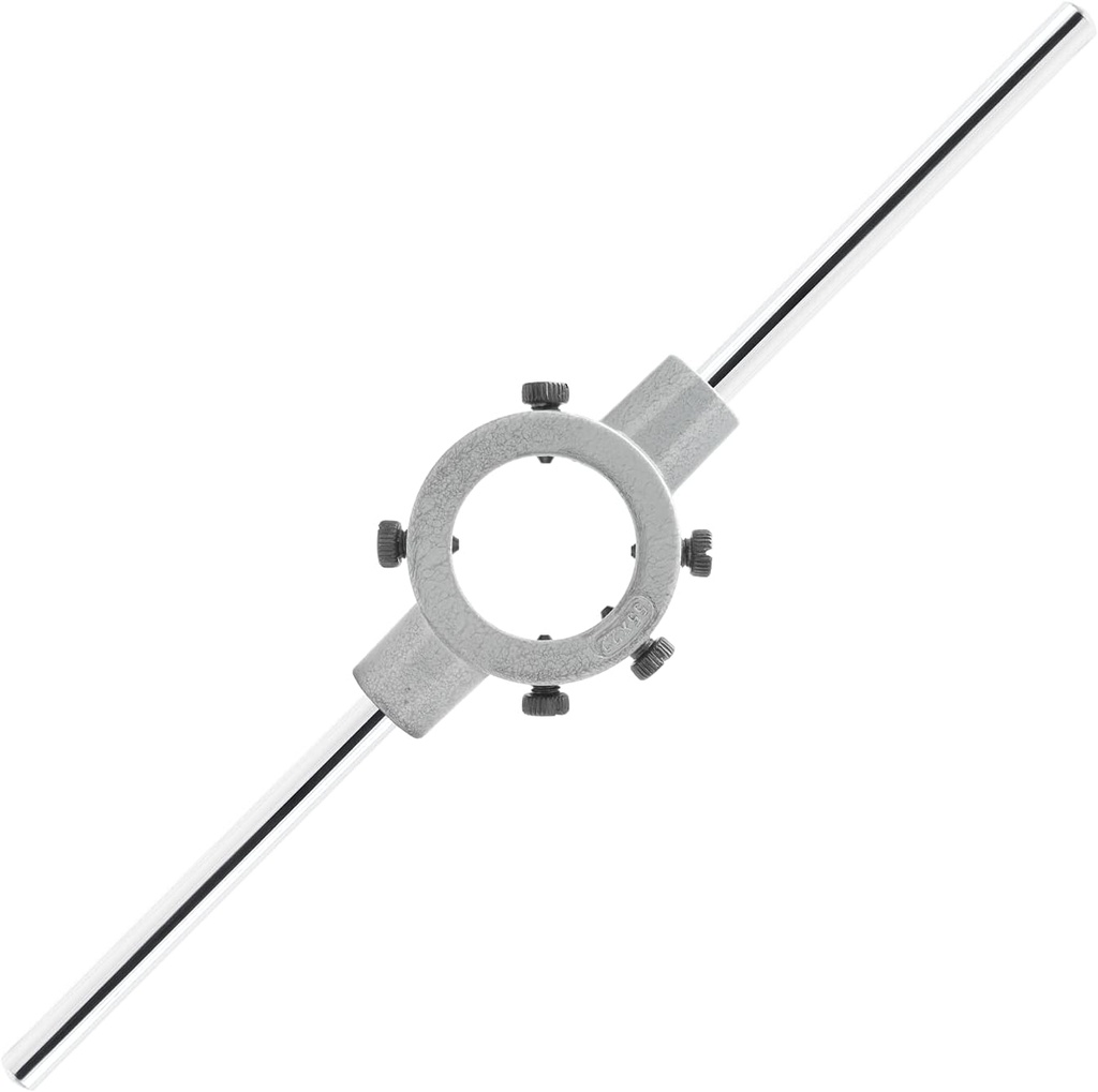 2.17 inch / 55mm Round Die Stock Handle Wrench, Adjustable Die Wrench Handle Holder, Heavy Duty Threading Die Holder Handle (Metric, M22-M26)