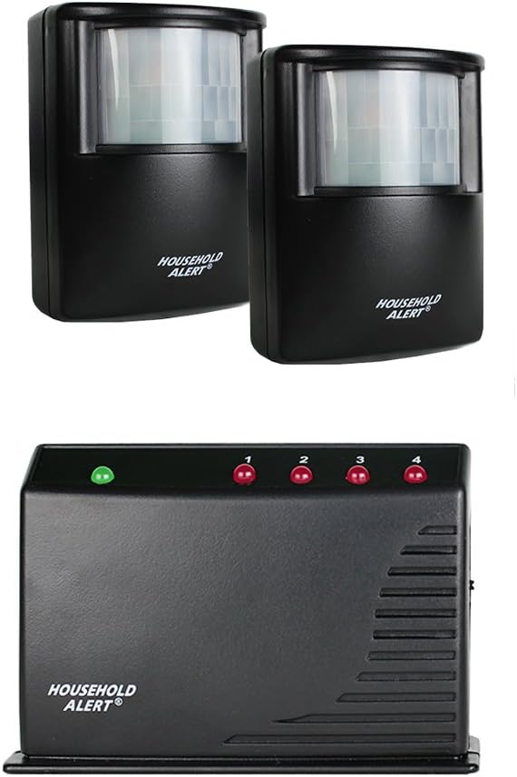 Skylink HA-300 Long Range Household Alert & Alarm Deluxe Home Business Office Motion Security Indoor Outdoor Infrared Detector System Kit