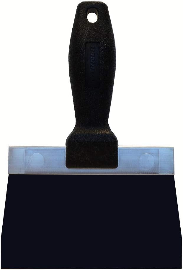 Warner 6" Blue Steel Drywall Taping Knife with Plastic Handle, 746