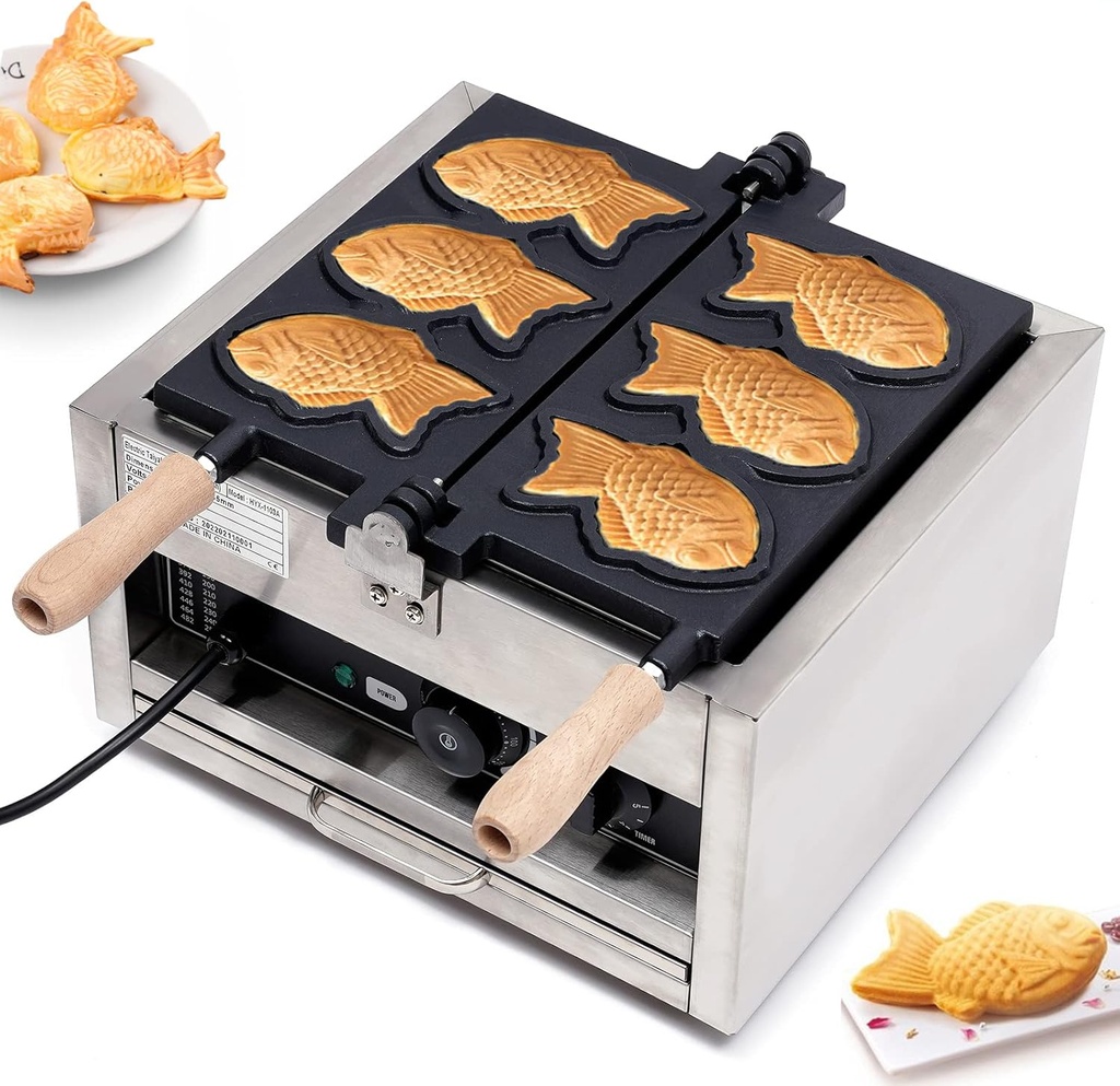 Taiyaki Maker Nonstick Waffle Maker Fish Shaped Waffle Machine Waffle Pan Cake Pan Bread Waffle Maker