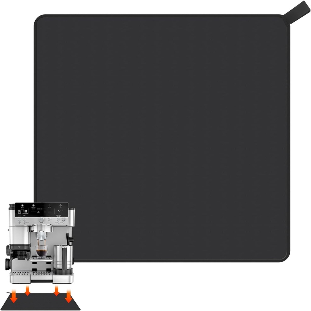 Coffee Slider Mat for Ninja Coffee Maker - Coffee Station Espresso Machine Matt Coffee Pot Sliding Pad for Counter Organizer, 12.6“ × 12.2” Extra Large Under Coffee Maker Bar Accessories