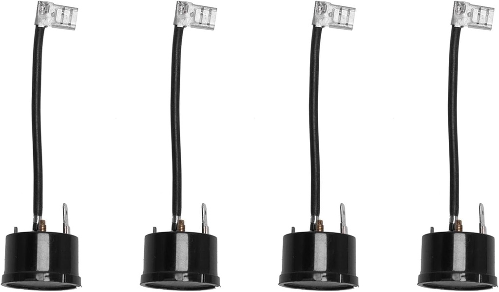 4X Plastic Compressor Thermal Overload Protector for 1HP Air Conditioner with Wire Black