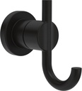 Delta Nicoli (1-Pack) Towel Hooks Matte Black, Double, Wall Mounted for Robes 2-Prong Holder, Bathroom Accessories NIC35-MB