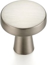 Ravinte 20 Pack Brushed Nickel Cabinet Knobs Mini Round Knobs Single Hole Solid Drawer Pulls for Dresser Drawers -1 Inch Diameter
