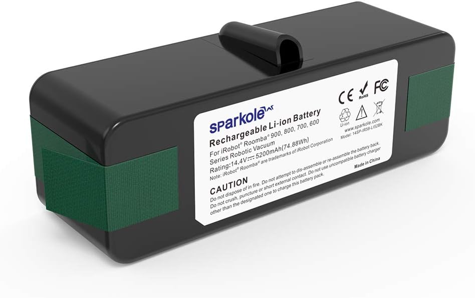 5200mAh Lithium Ion Replacement Battery for iRobot Roomba 960 980 981 970 965 801 805 850 860 877 890 891 895 690 680 675 640 614 615, Roomba 900, 800, 700, 600 Series (2025 Upgraded)
