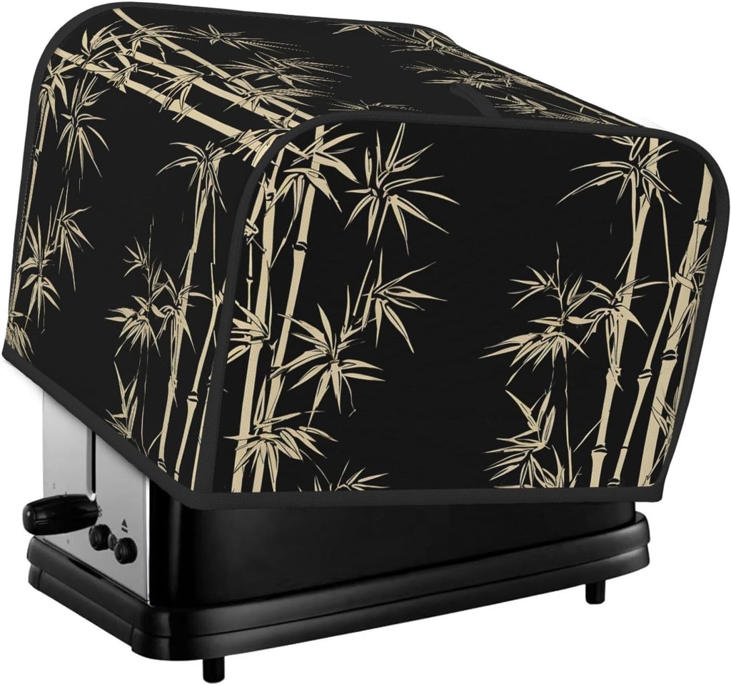 4 Slice Toaster Cover with Pocket Universal Size Toasters Dusts Covers Asian Plant Bread Machine Cover & Protection Bread Machine Protector Small Kitchen Appliance Covers