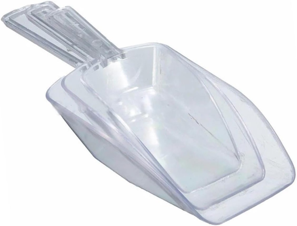 2 Sets of Plastic Ice Scoops Kitchen Flour and Candy Scoops Household Bar Ice for Supermarket Use
