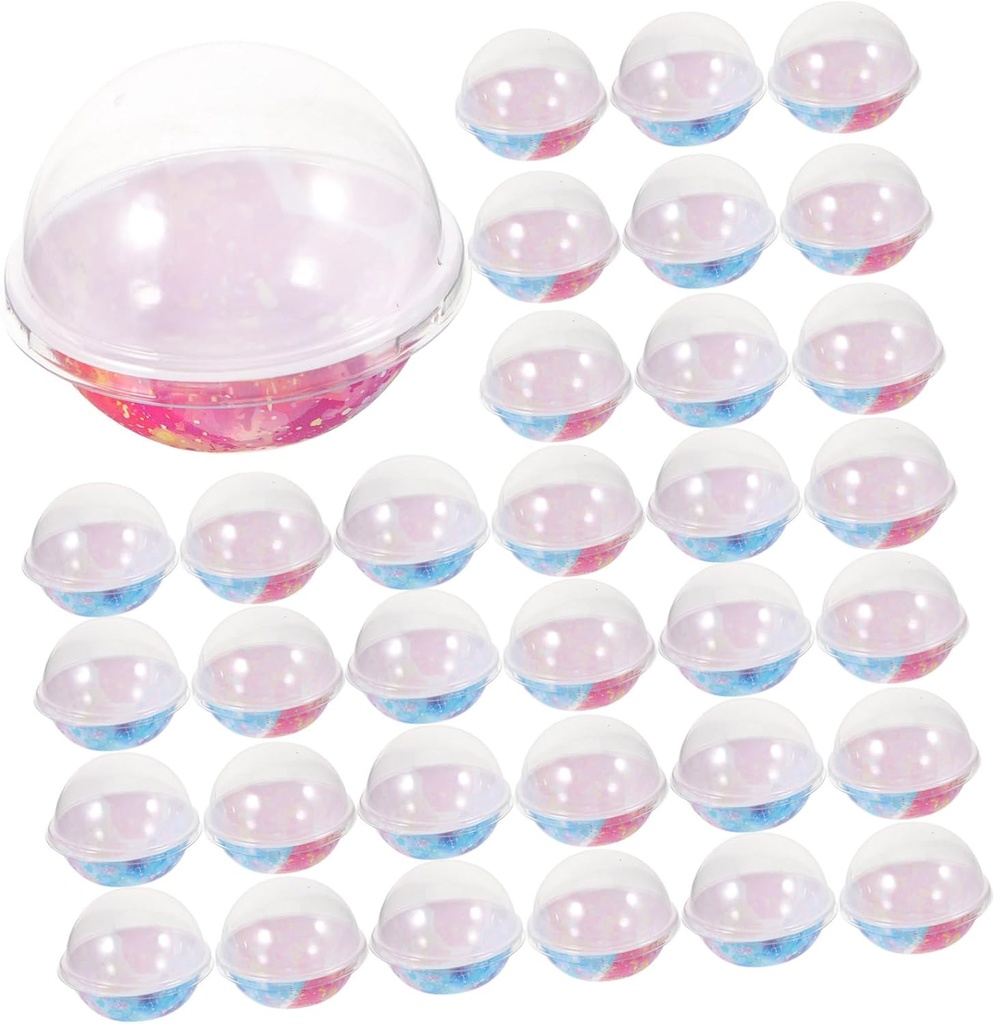 BESTYASH 50pcs Mini Cupcake Containers Dome Lids Cake Packaging Boxes for Individual Moon Cakes Muffins and Pastries for Bakery and Gifting