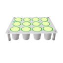 Coffee Pods Tray Drawer Insert, Flat Countertop Coffee Pod Drawer Organizer Holder for 12pcs K Cup, Acrylic Storage Solution for Home and Office