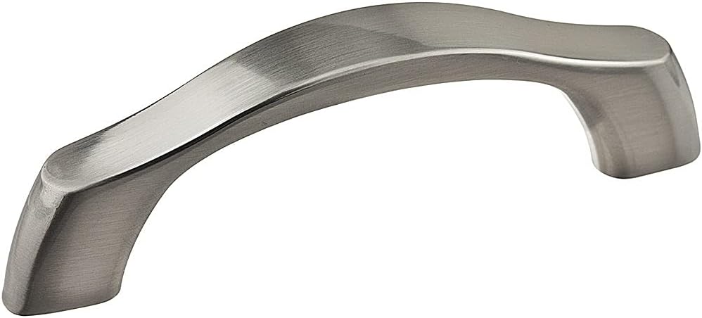 Richelieu Hardware BP81176195 Newtonbrook Collection 3-inch (76 mm) Center-to-Center Brushed Nickel Modern Cabinet and Drawer Pull Handle for Kitchen, Bathroom, and Furniture