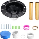 Freestanding Tub Drain Kit, Bathtub Drain Rough-in Kit with PVC Adapter and Brass Tail Pipes, Compatible with Freestanding Bathtub Drain, Floor Mounted Bathtub and Copper Bathtub