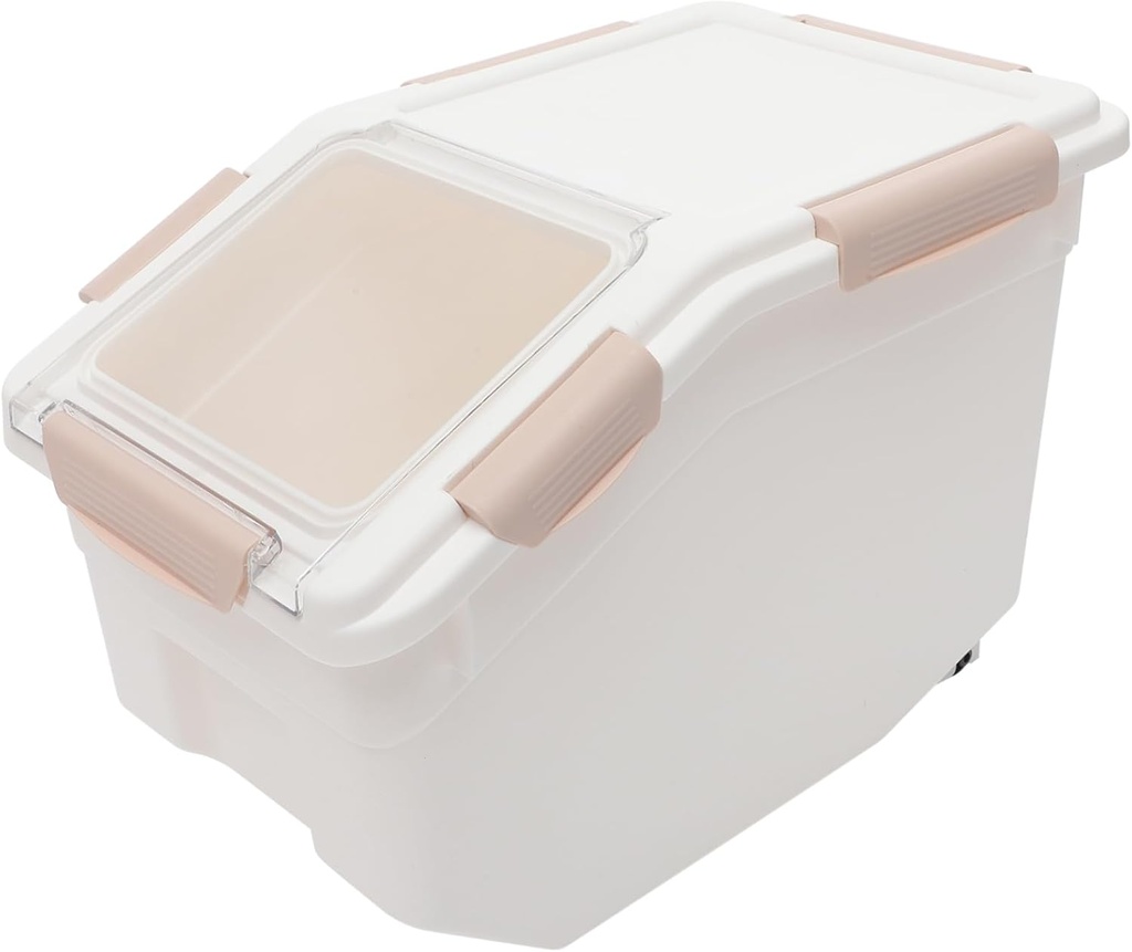 LIFKOME 1pc Rice Bucket Airtight Rice Storage Container for Kitchen Strong Sealing Easy to Clean Capacity for Organizing Grains