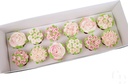 Premium Cupcake Box with Clear Lid, 12 Cavity Holder, White, Long Design- 5 pack