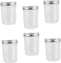 Garneck 6pcs Honey Glass Jar Sealed Mason Jars Lids Storage for Kitchen Food Storage Containers Glass Tea
