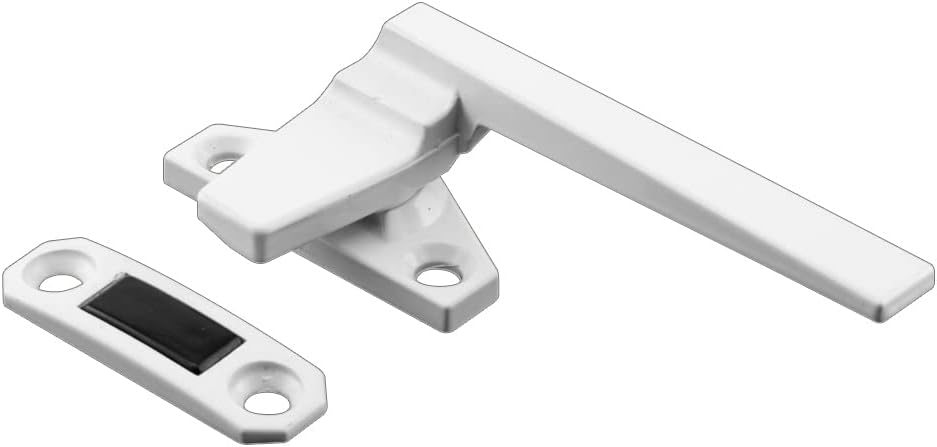Prime-Line H 3821 Right-Handed, White, Casement Locking Handle with Offset Base (Single Pack)