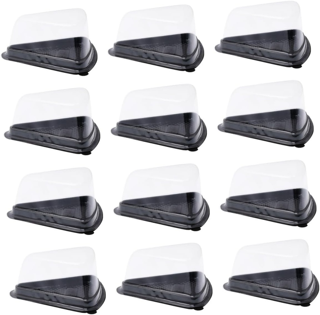 Quality Material Triangle Cake Box Cupcake Cheesecake Carrier 100pcs Sturdy Packaging for Present Occasion