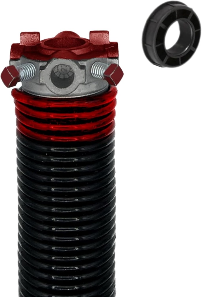 Garage Door Torsion Spring 225x2x27 Torsion Springs for Garage Door Repair | Right Hand Wound Replacement for Left Side of Garage with 1" Nylon Bushing (Red Cone)